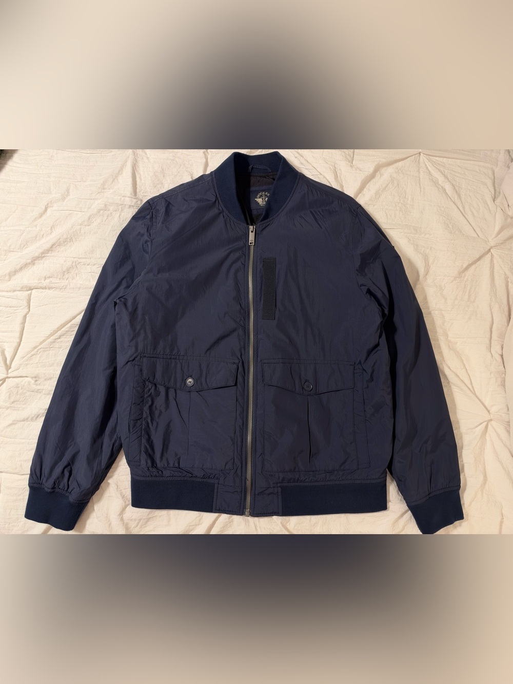 Dockers Men’s Blue Nylon Bomber Jacket Size M